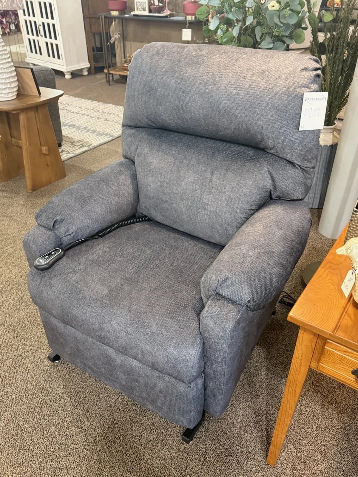 Best Power Lift Recliner 1AW31 in 20333C Slate (Grade A)